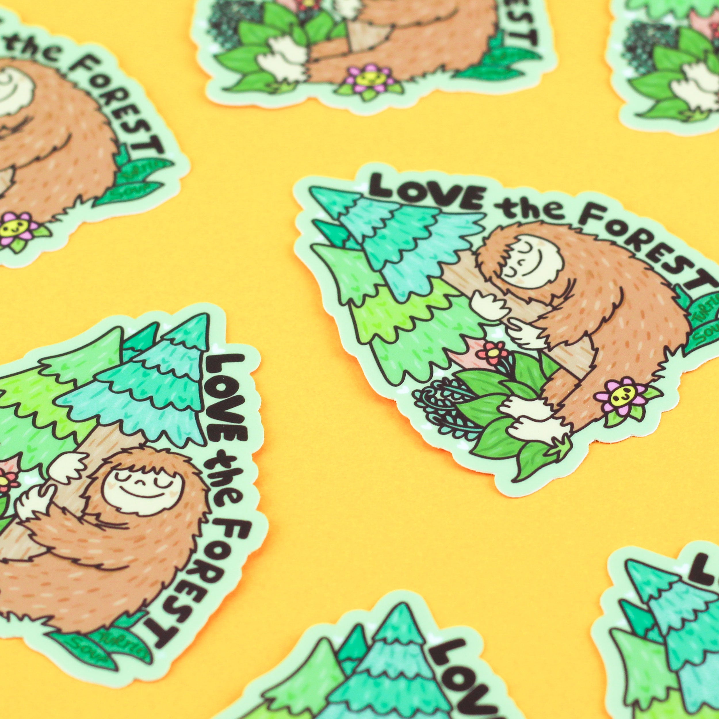 Bigfoot Loves the Forest Vinyl Sticker – Turtle's Soup